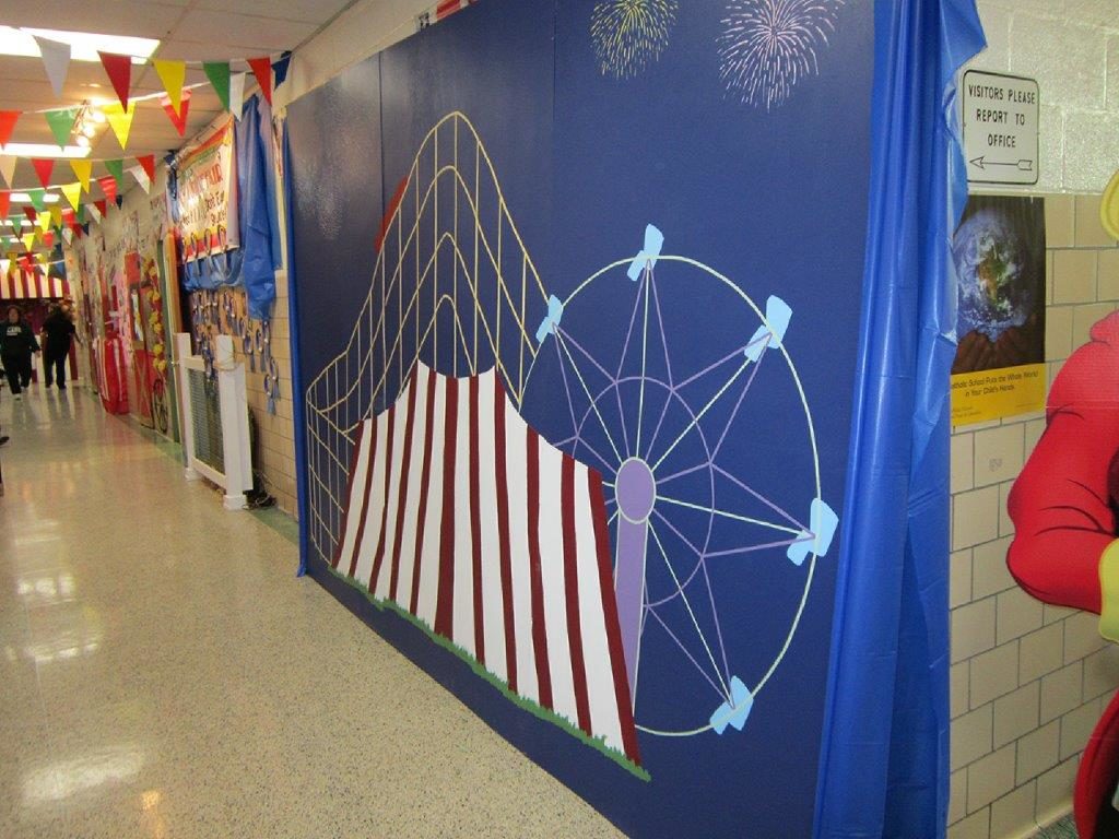 Circus mural in place